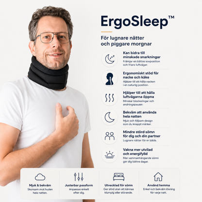 ErgoSleep™ Stödkrage för lugnare nätter