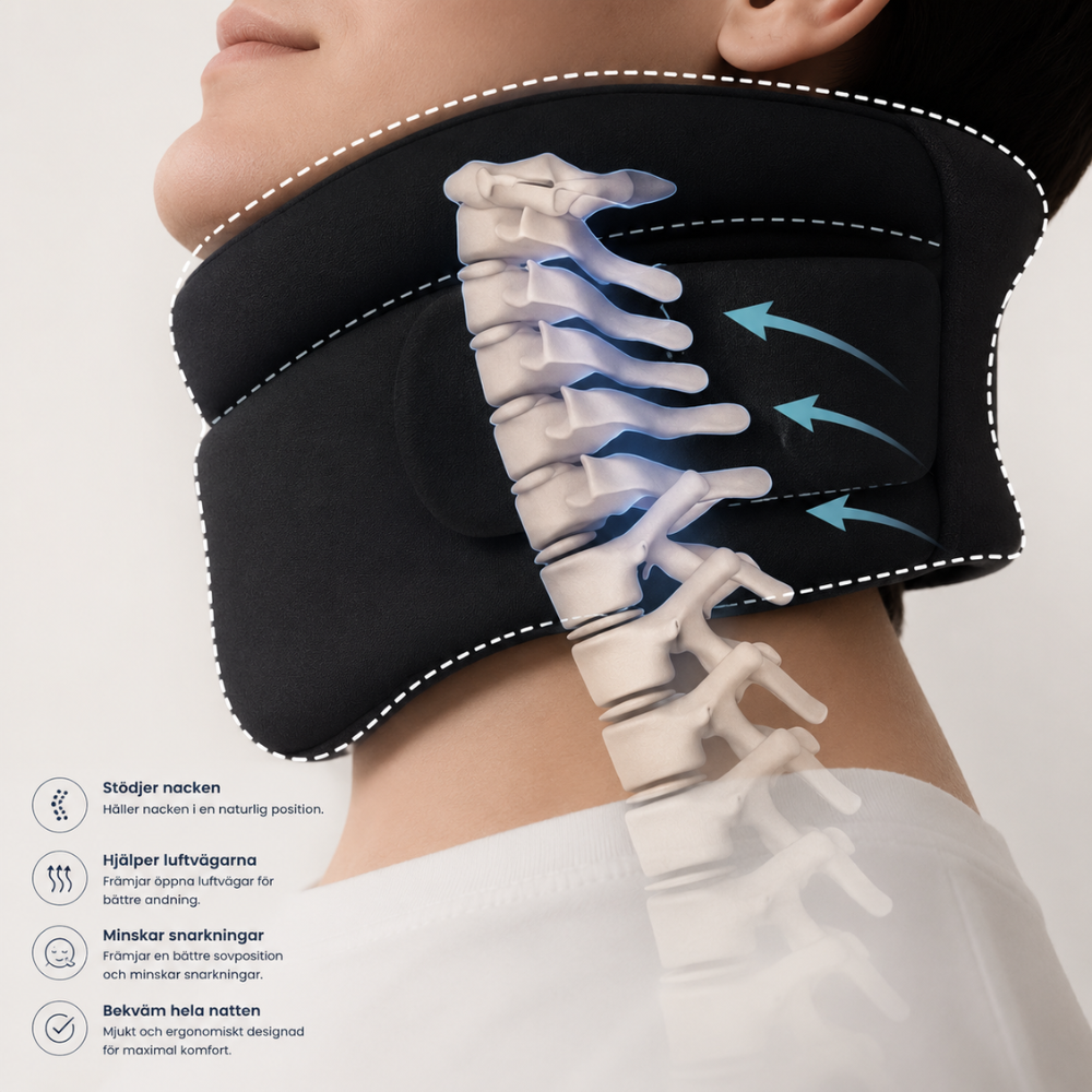 ErgoSleep™ Stödkrage för lugnare nätter