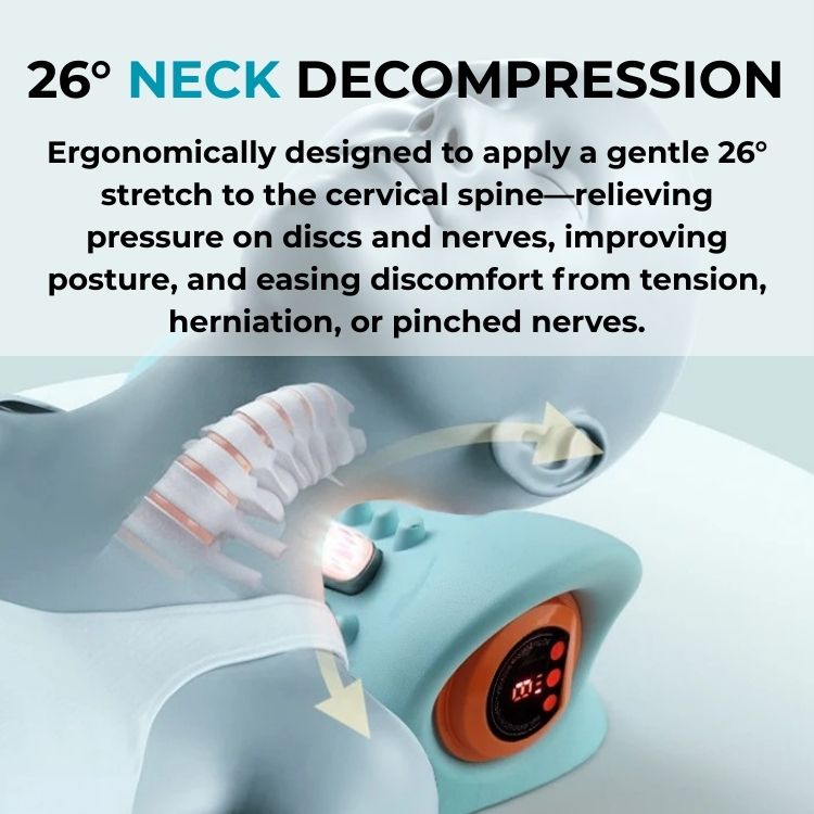 ErgoNeck™ 4-i-1 Nackmassör med Värme