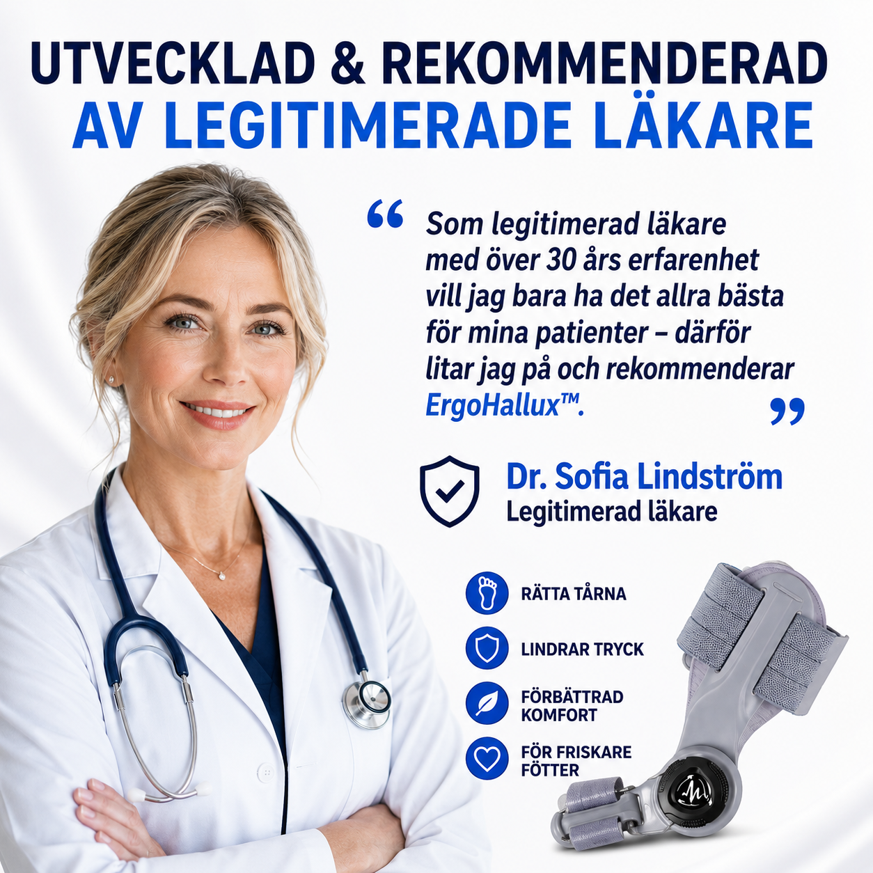 ErgoHallux™ Tåkorrigerare