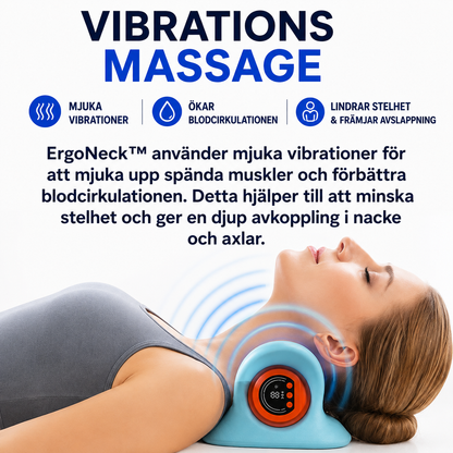 ErgoNeck™ 4-i-1 Nackmassör med Värme