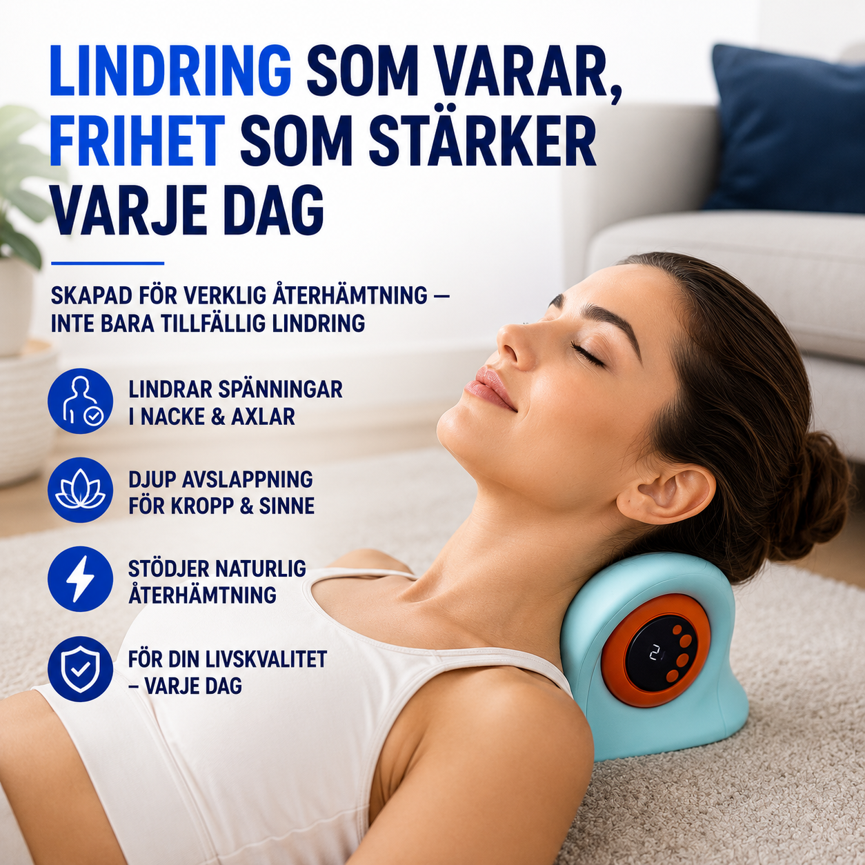 ErgoNeck™ 4-i-1 Nackmassör med Värme